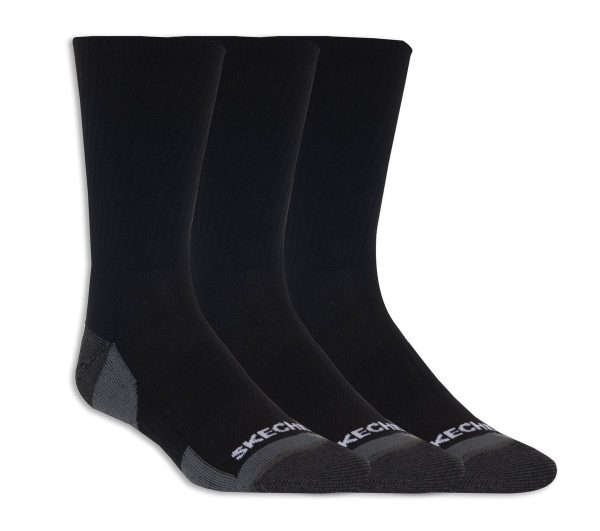 Skechers 3 Pack Half Terry Crew Socks