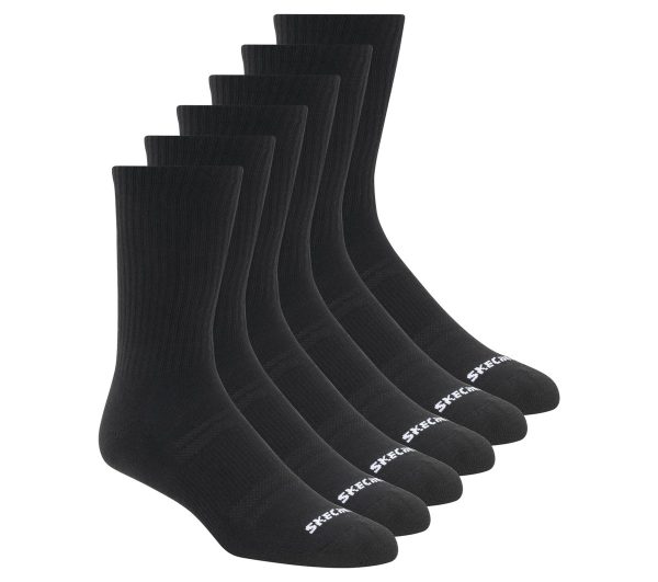 Skechers 6 Pack Large Core Crew Socks
