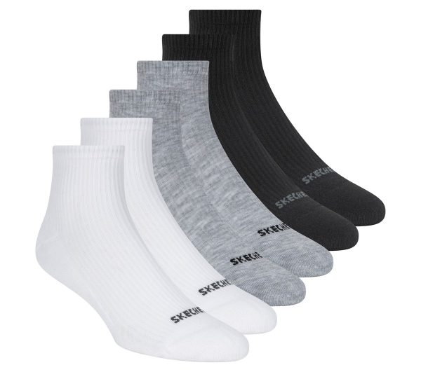 Skechers 6 Pack Quarter Crew Socks