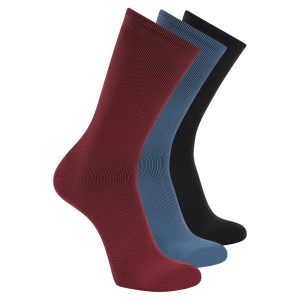 Skechers 3 Pack Men's Reflective Performance Half Terry Crew Socks