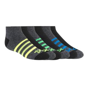 Skechers 6 Pack Low Cut Marled Stripe Socks