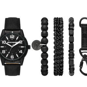 Skechers Black Bracelets Tool Watch Set